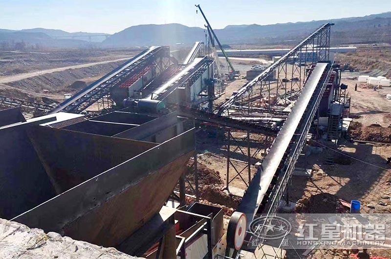 甘肅砂石廠新建之初實拍 甘肅砂石廠新建之初實拍