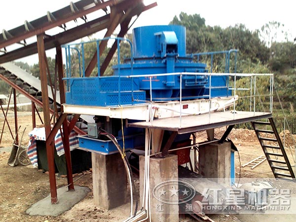 砂石料整形機現(xiàn)場