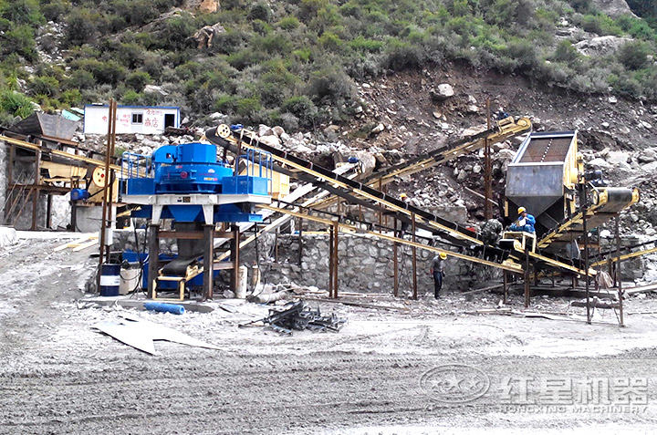 vsi制砂機用戶生產現場，多個現場提供就近參觀